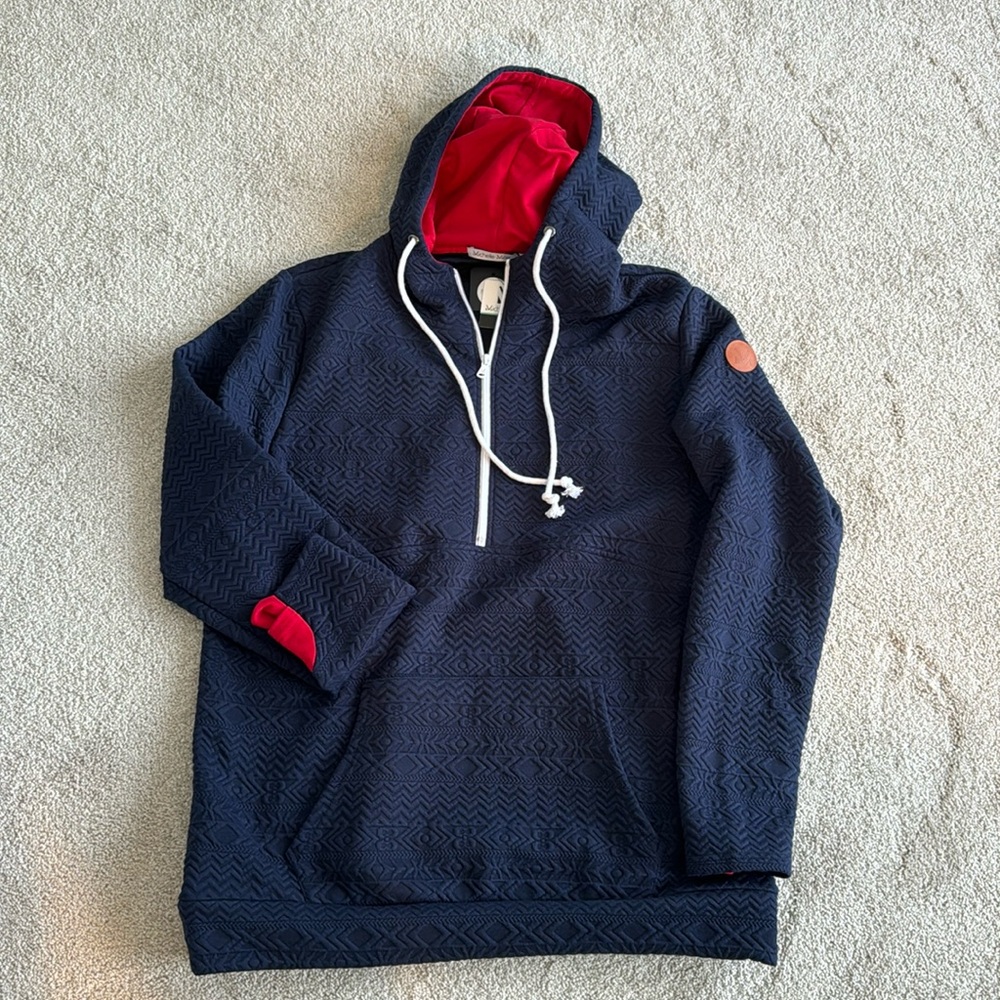 Michelle Mae Quilted Quarter Zip Hoodie